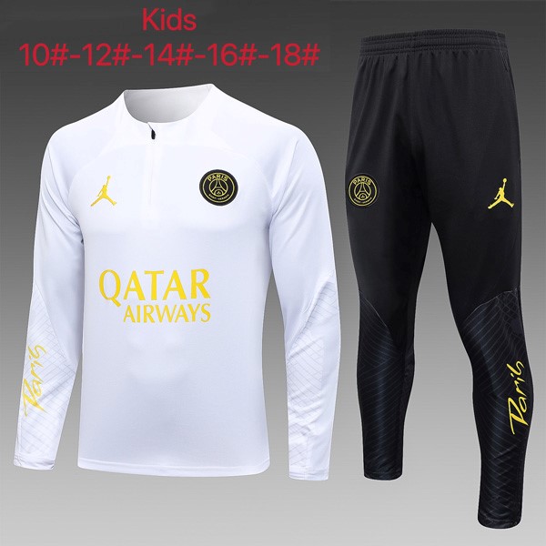 Ninos Chandal PSG 2023 2024 Blanco Negro